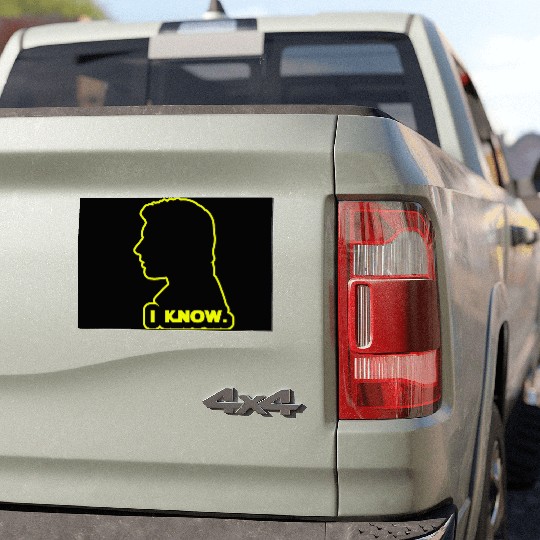 Han Solo - I Know. Design Car Magnets