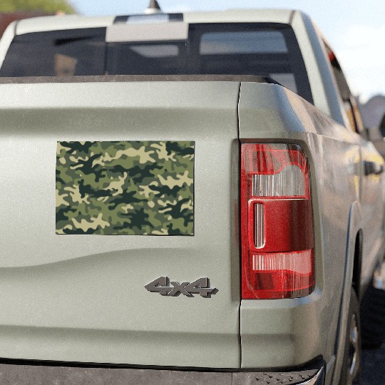 Camouflage pattern green Car Magnets