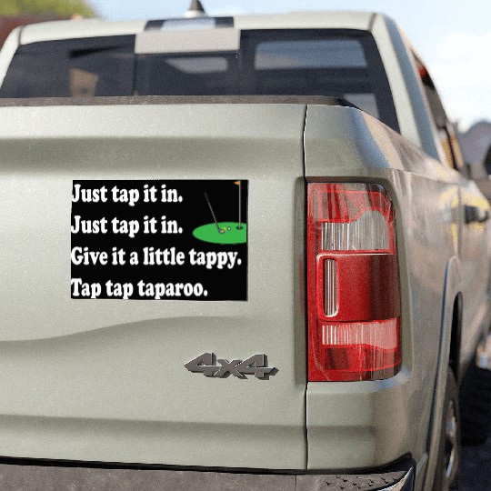 Happy Gilmore Quote - Just Tap It In Car Magnets