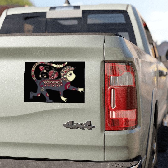 Aztec Monkey Car Magnets