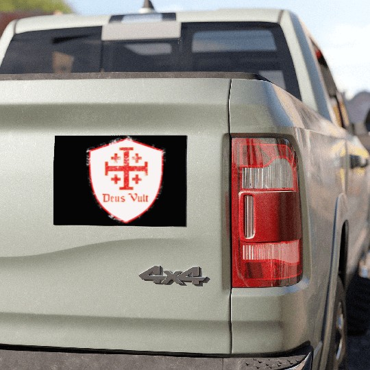 Deus Vult Car Magnets