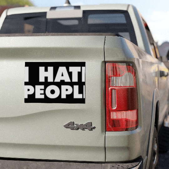 I Hate People Car Magnets