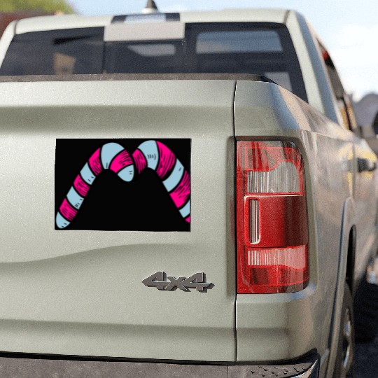 Candy canes "M" Car Magnets