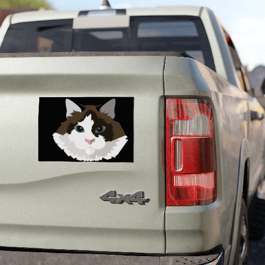 Cat face Car Magnets