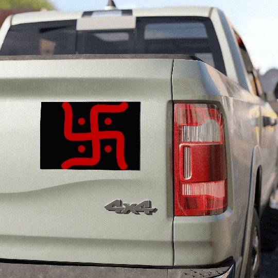 Hindu Swastika Car Magnets