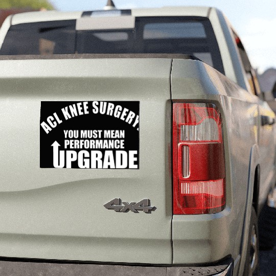 ACL Knee Surgery Performance Upgrade Car Magnets