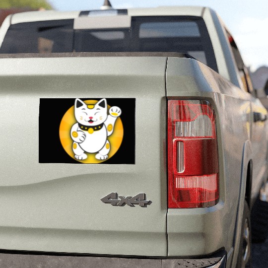 Maneki Neko - Japanese Lucky Cat Car Magnets