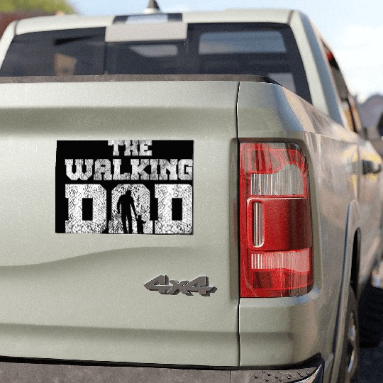 The Walking Dad Car Magnets