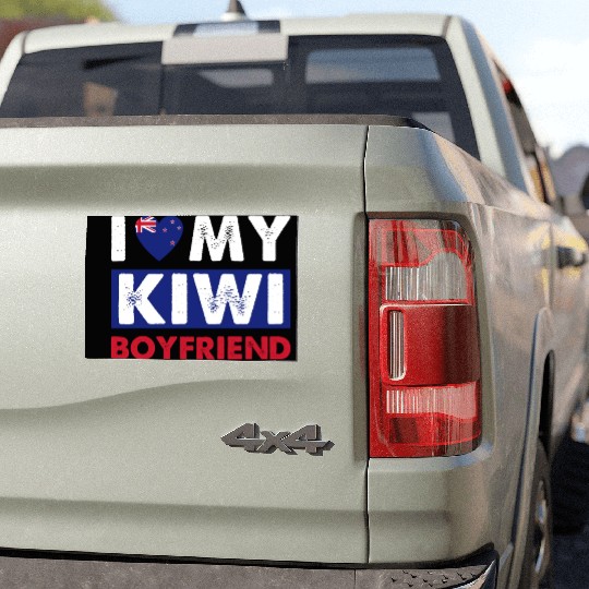 Kiwi Boyfriend Love Car Magnets