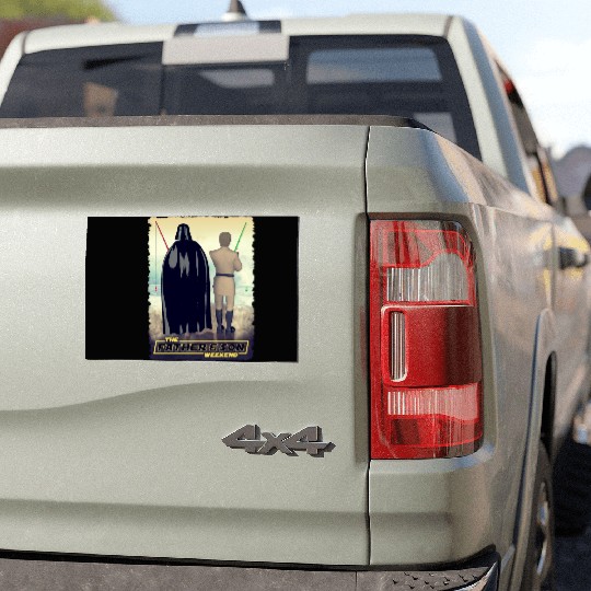 Vader and Luke Weekend Car Magnets
