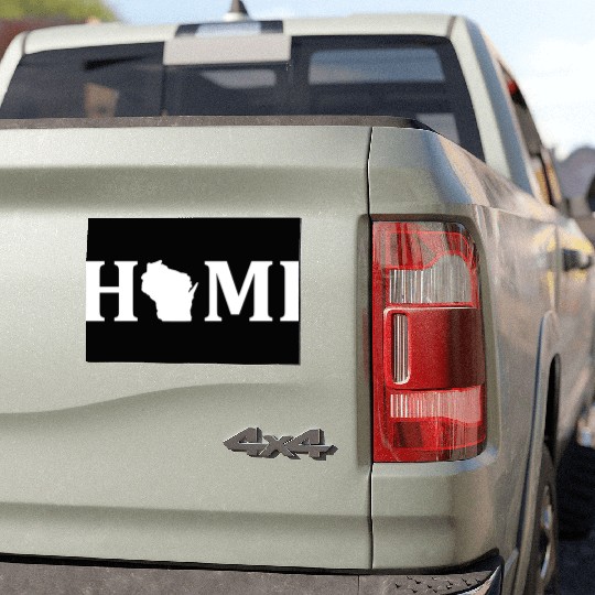 Wisconsin Is Home USA State Pride Car Magnets