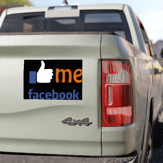 like me on facebook Car Magnets