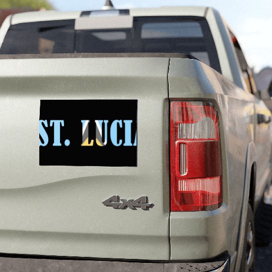 St Lucia flag Car Magnets