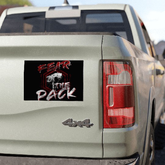 Wolf wolfpack Car Magnets