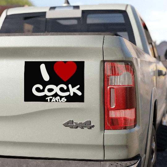 I LOVE COCK TAILS Car Magnets