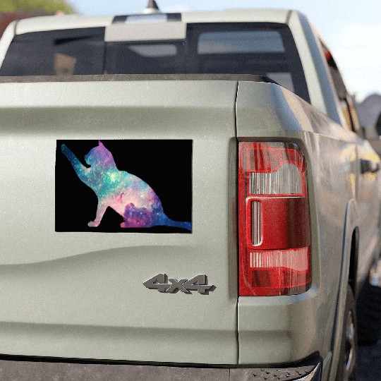 galaxy cat for cats lovers Car Magnets