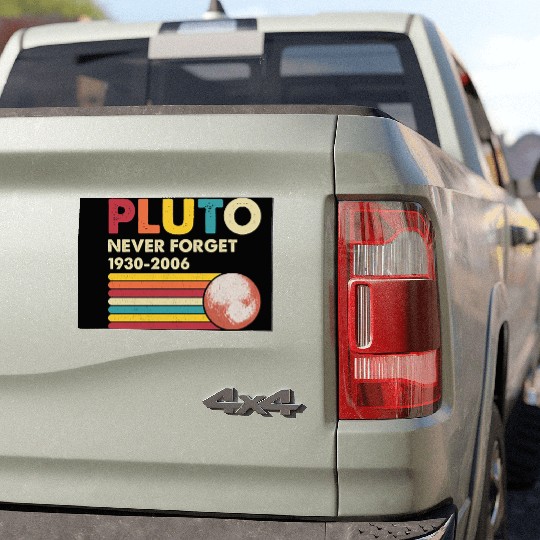 Pluto Never Forget 1930 2006 Car Magnets