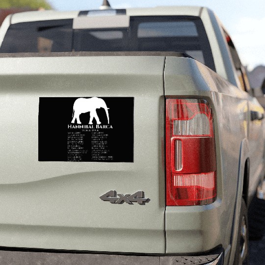 Hannibal Barca World Tour - Carthaginian Empire Car Magnets