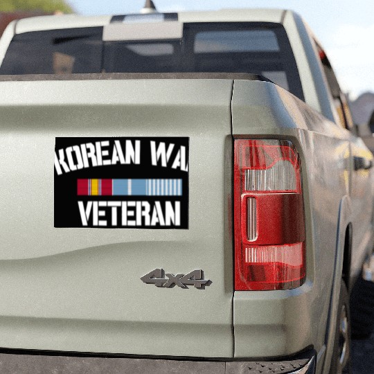 Korean War Veteran Pride Korea Service Ribbon Car Magnets