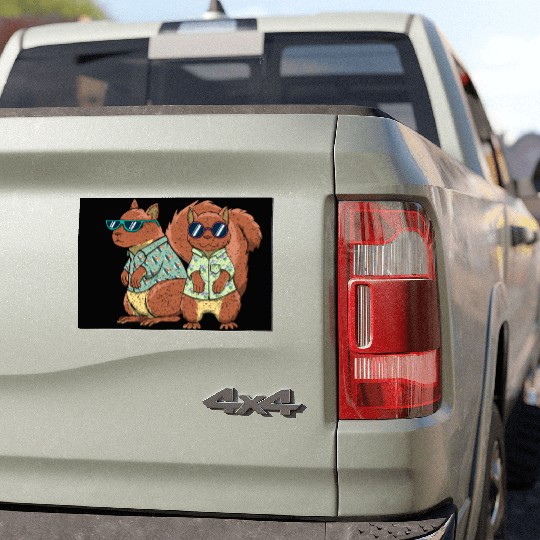 Funny Squirrel for Animal Lover Gift Squirrels Car Magnets