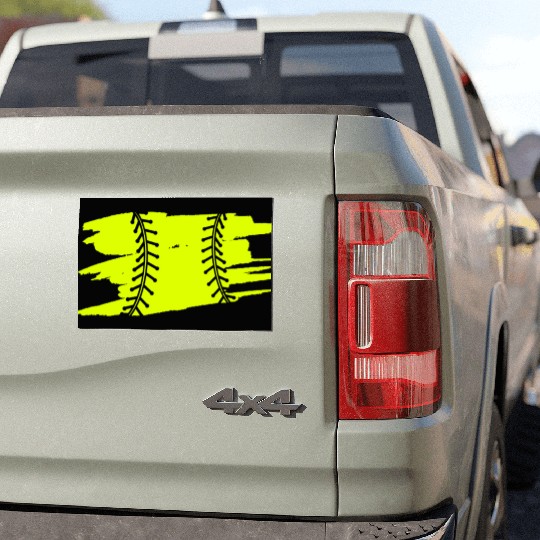 Softball Catcher Baseball Pitcher Bat Ball Player Car Magnets