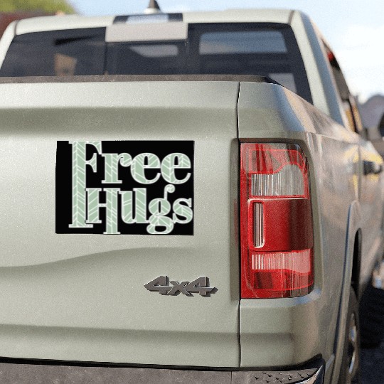 Free hugs Car Magnets