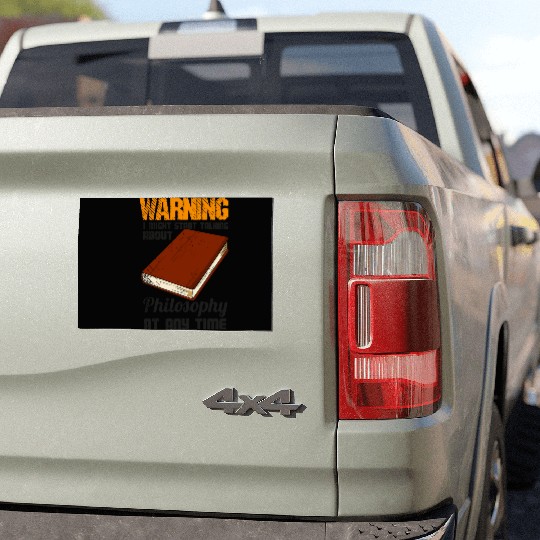Philosophy Thinker Freethinker Philosopher Car Magnets