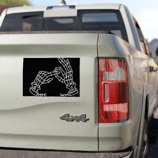 Skeleton Hands Funny Car Magnets