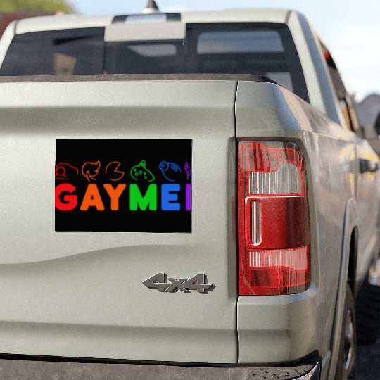 gaymer / gay pride gamer Car Magnets