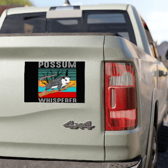 opossum Whisperer Car Magnets