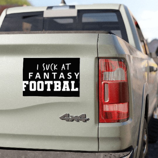 I Suck at Fantasy Football Car Magnets