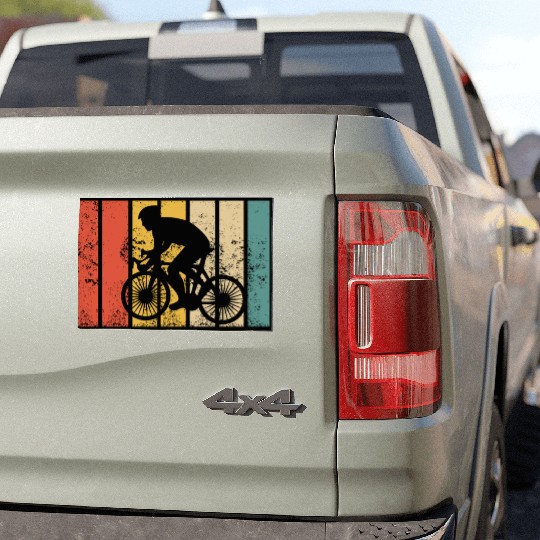 Cycling Cyclist Car Magnets