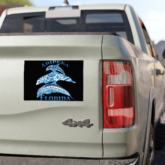 Aripeka Florida Vacation Tribal Dolphins Car Magnets