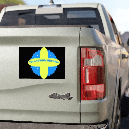 I Stand With Ukraine Car Magnets