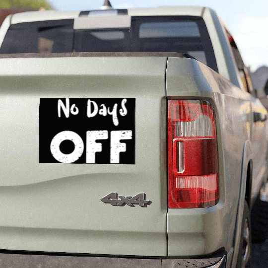 No Days Off - Workout Car Magnets