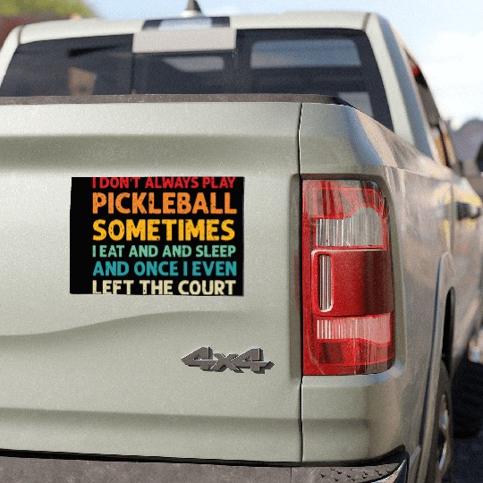 Pickleball Lovers Funny Pickleball Car Magnets