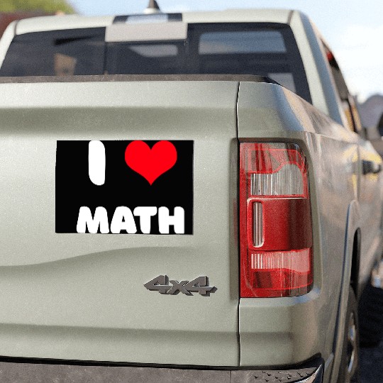 I love math Car Magnets