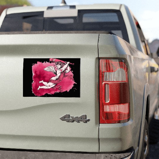 Fighting Angel Car Magnets
