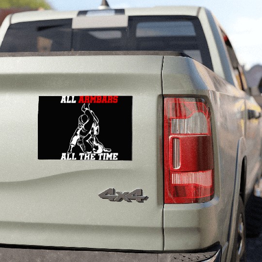Vintage Jiu Jitsu All Armbars All the Time Grappl Car Magnets