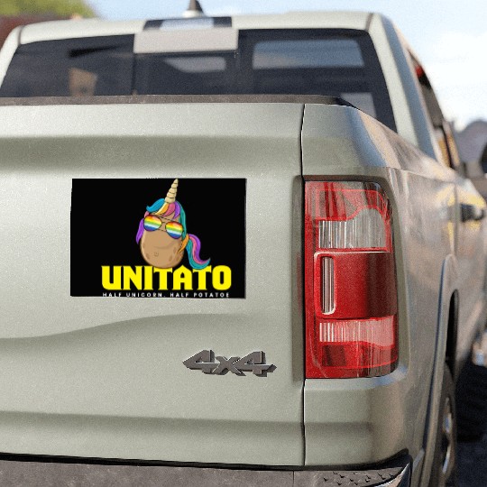 Unitato Potato Unicorn Car Magnets