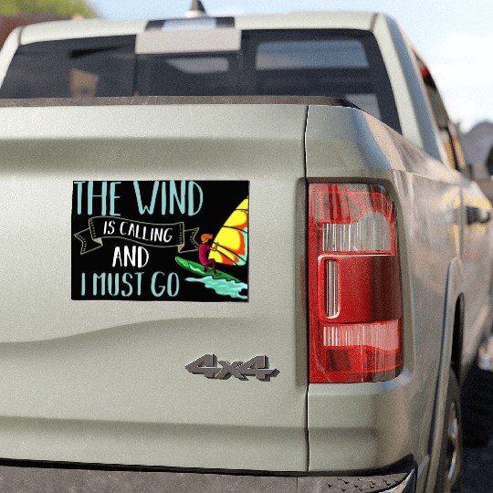 Windsurfing Board Sail Paddle Windsurfer Car Magnets
