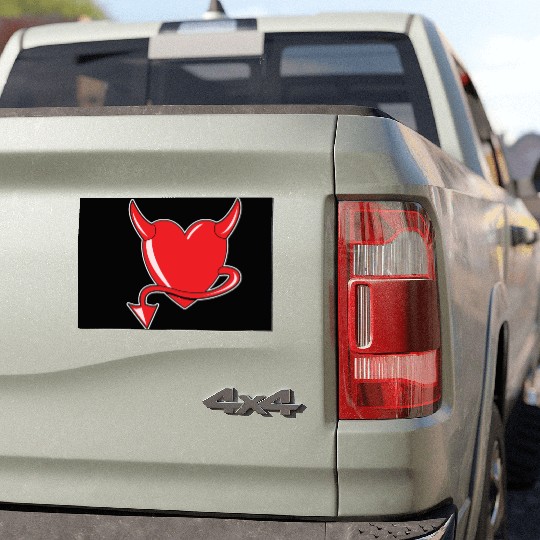 Red Heart - Devil Heart - Gift Car Magnets