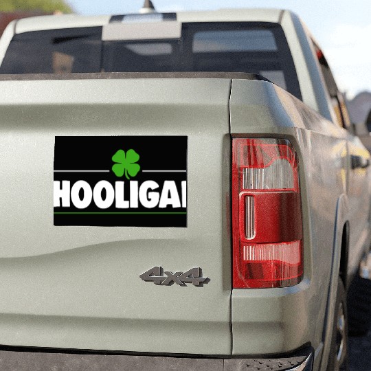 Hooligan Ireland Clover Car Magnets