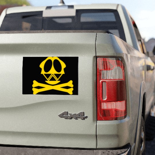 Silly Crossbones Car Magnets