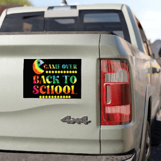 Game over back to school Car Magnets