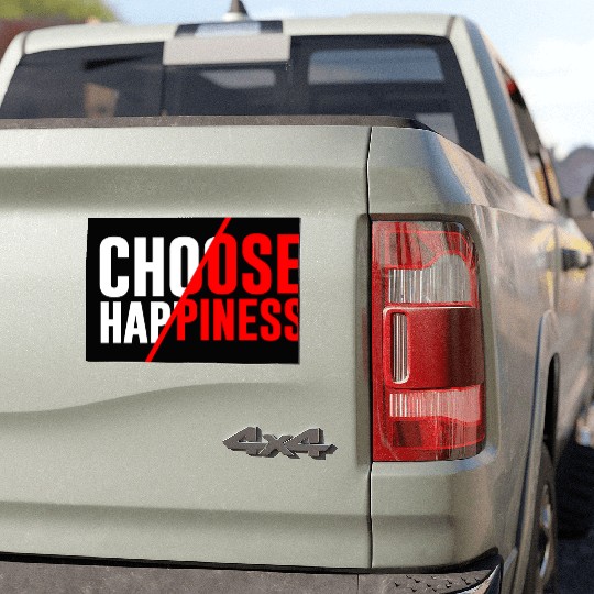 Choose Happiness Car Magnets