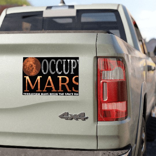 Occupy Mars Terraforming Space Race Car Magnets