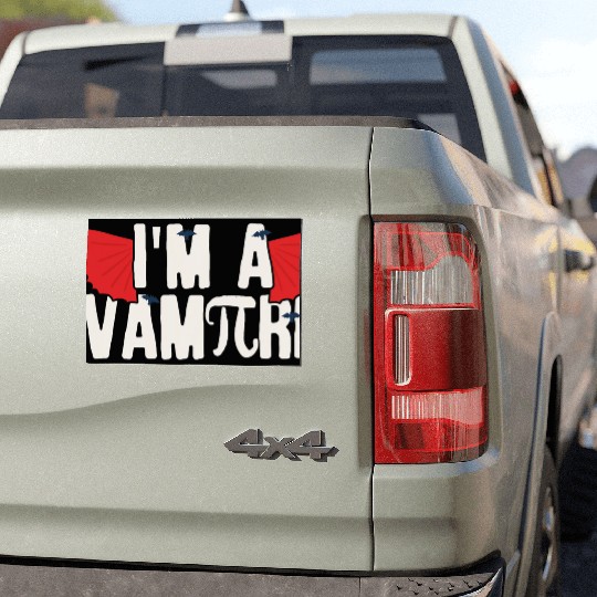 Pi Day I m A Vampire Math Teacher Student Gift Car Magnets