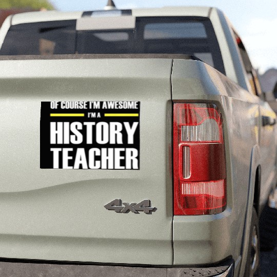 Awesome History Teacher Premium Car Magnets