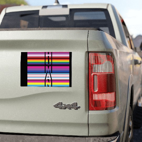 LBGT Flag Gay Pride Human Car Magnets